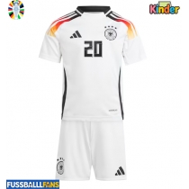 Deutschland Benjamin Henrichs #20 Heimtrikotsatz Kinder EM 2024 Kurzarm (+ Kurze Hosen)